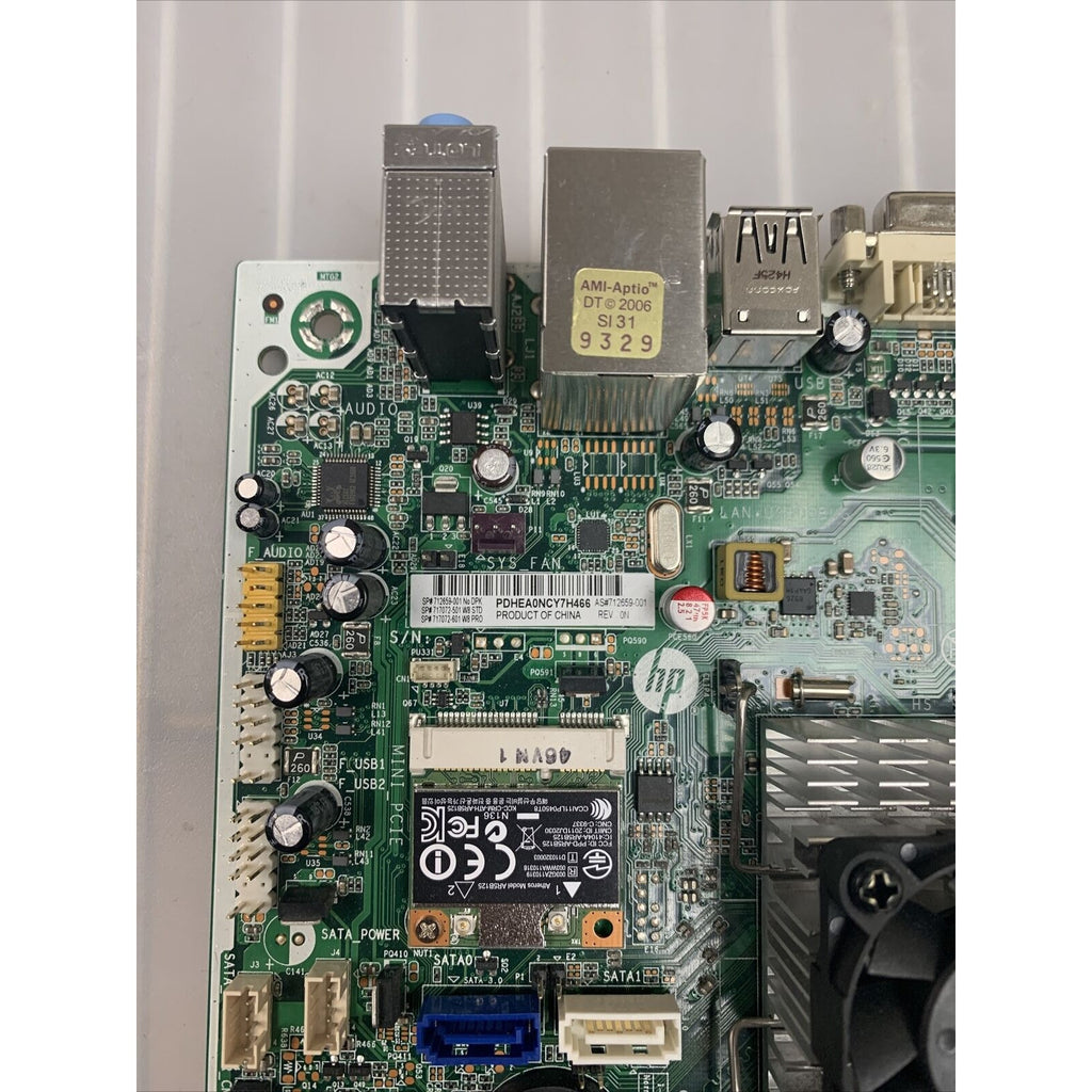 HP Pavilion 400 Desktop Motherboard AMD E1-2500 1.40GHz DDR3 SDRAM 712659-001
