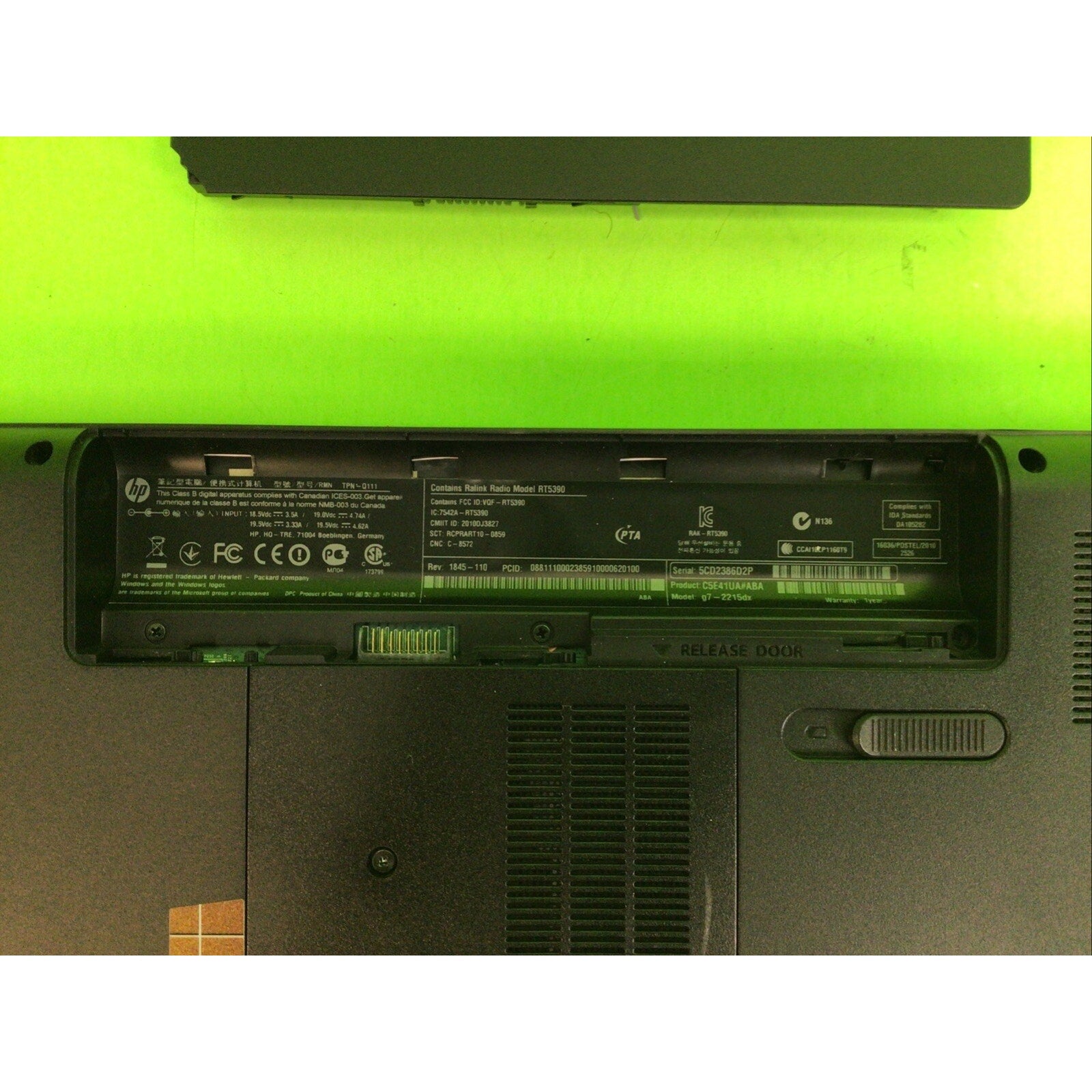 HP Pavilion g7-2275dx 17.3" FOR PARTS or REPAIR
