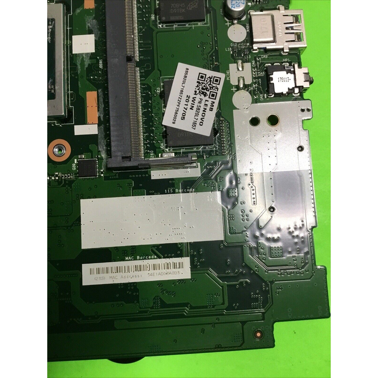 Lenovo IdeaPad 310-15ABR AMD A10-9600P Motherboard CG516 NM-A741 FOR PARTS ONLY