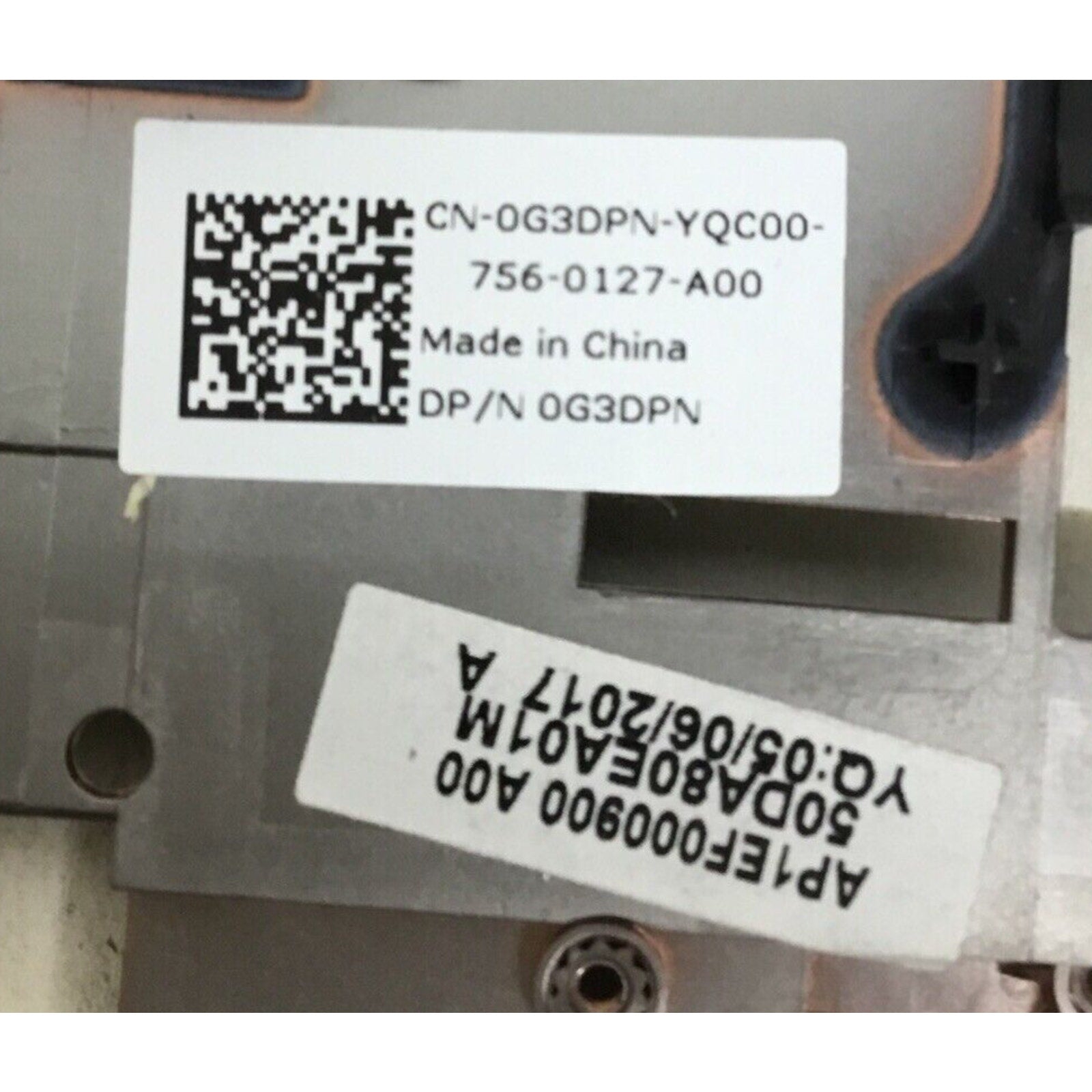 Genuine Dell Latitude E5570 - Black Middle Base Chassis Assembly - 0G3DPN