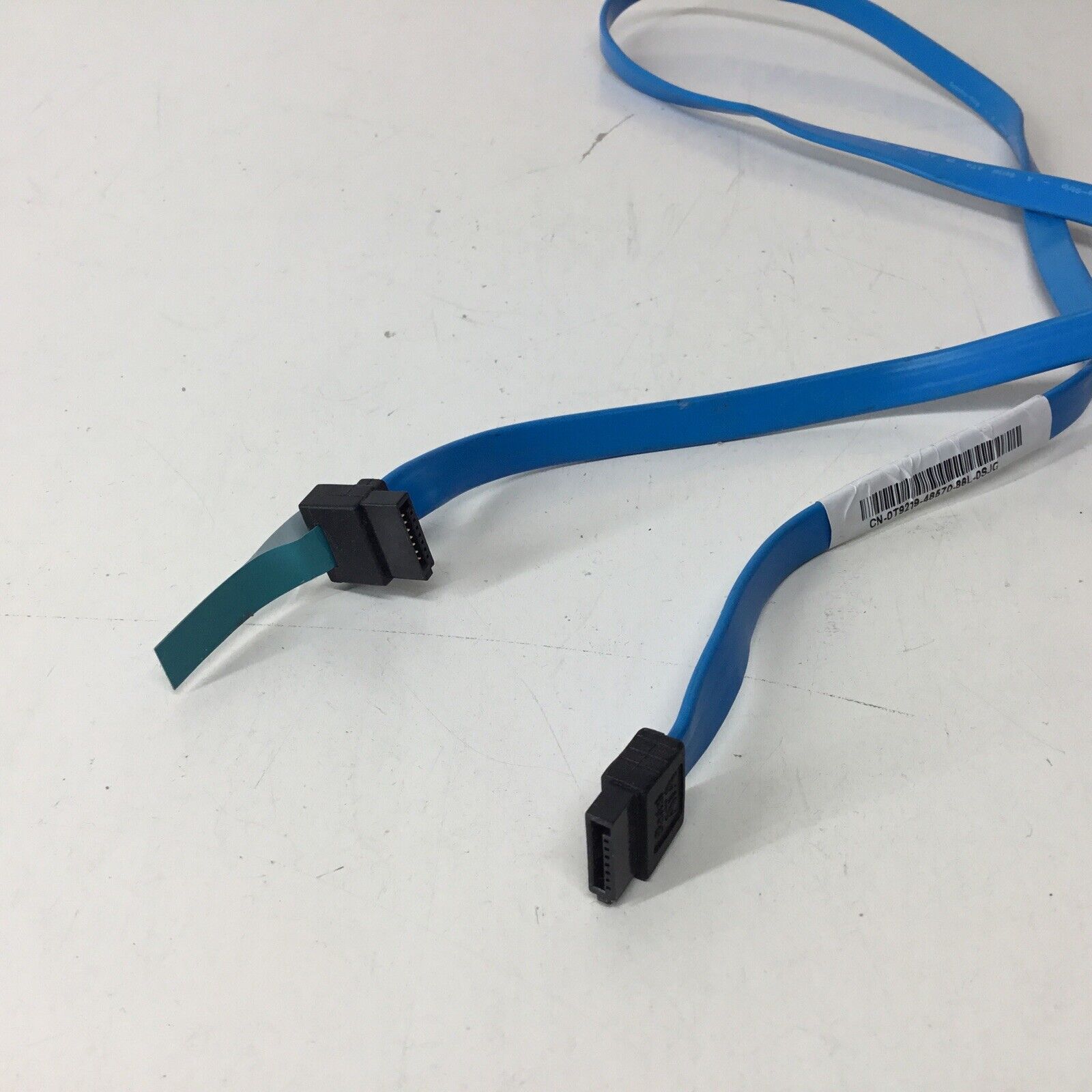 Lot Of 18 - Dell SATA HDD 27" Straight to Angle Data Cable - Blue T9219 0T9219