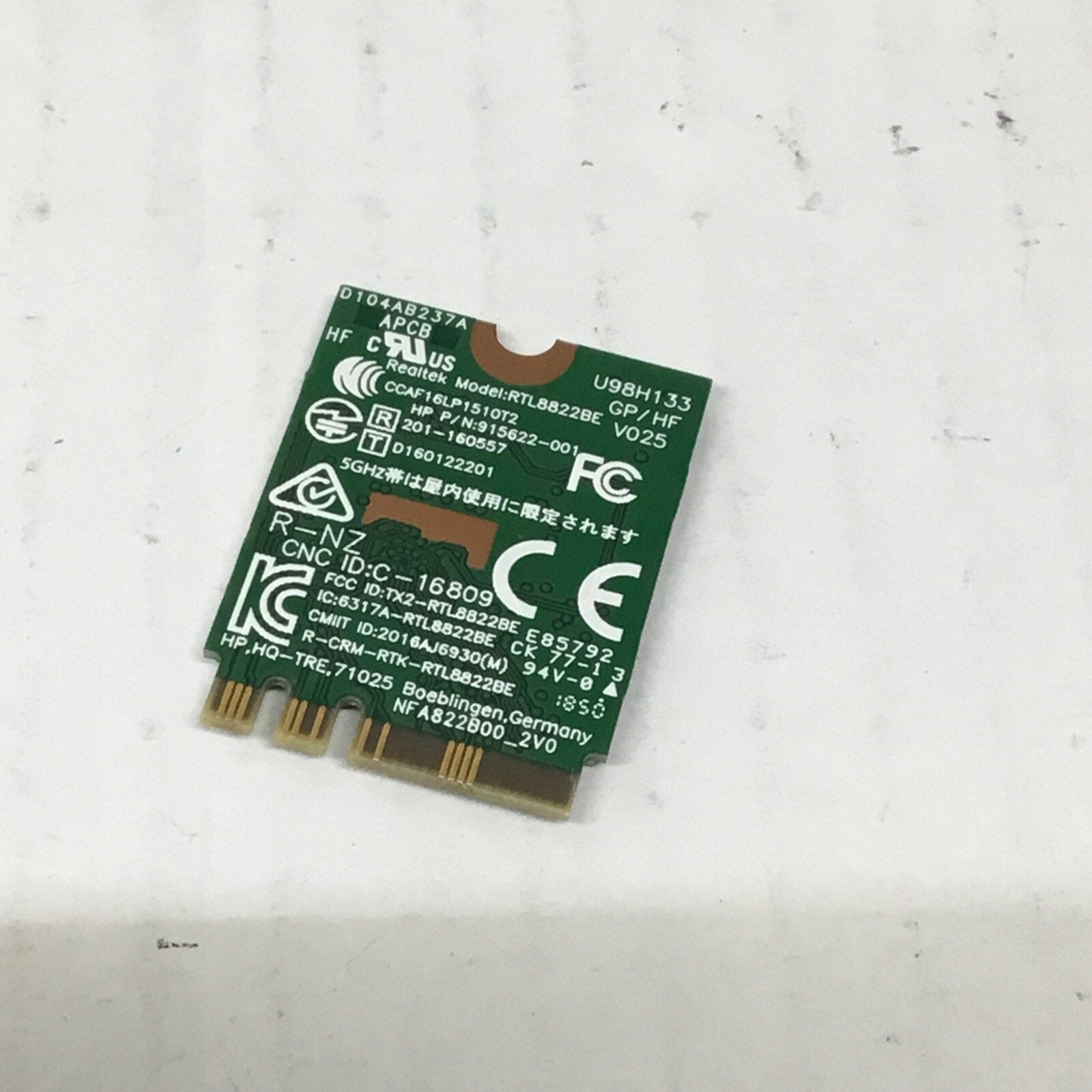 Laptop Bluetooth Wireless WiFi Card 915622-001