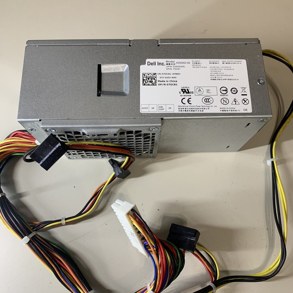 Dell 7GC81 07GC81 250W Desktop Power Supply H250AD-00 D250A005L
