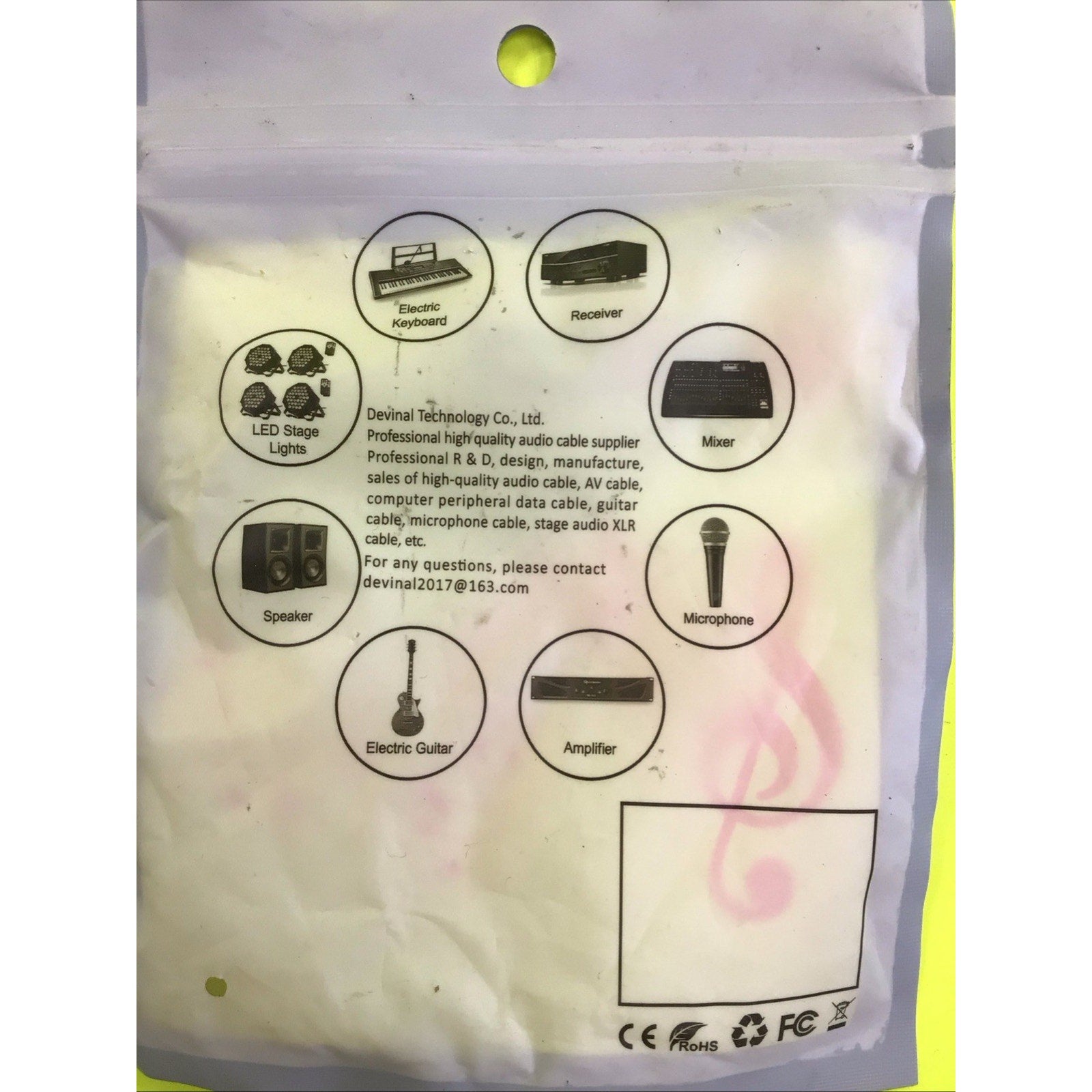 4 Pack of Devinal 1/4" TRS AUX Cable Repair Gold-Plated 24 AWG for Speakers