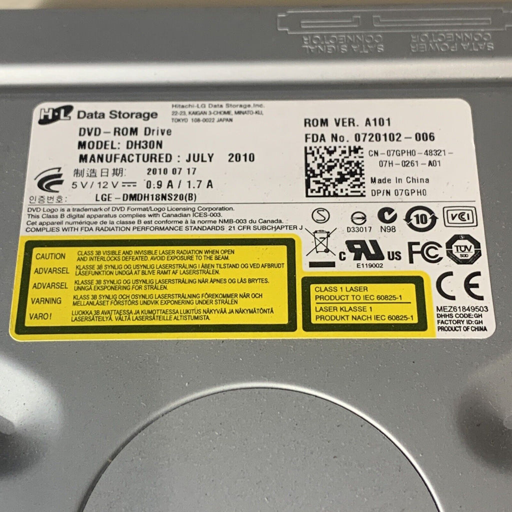 Dell / HL Data DH30N 16x DVD-ROM SATA Drive 07GPH0