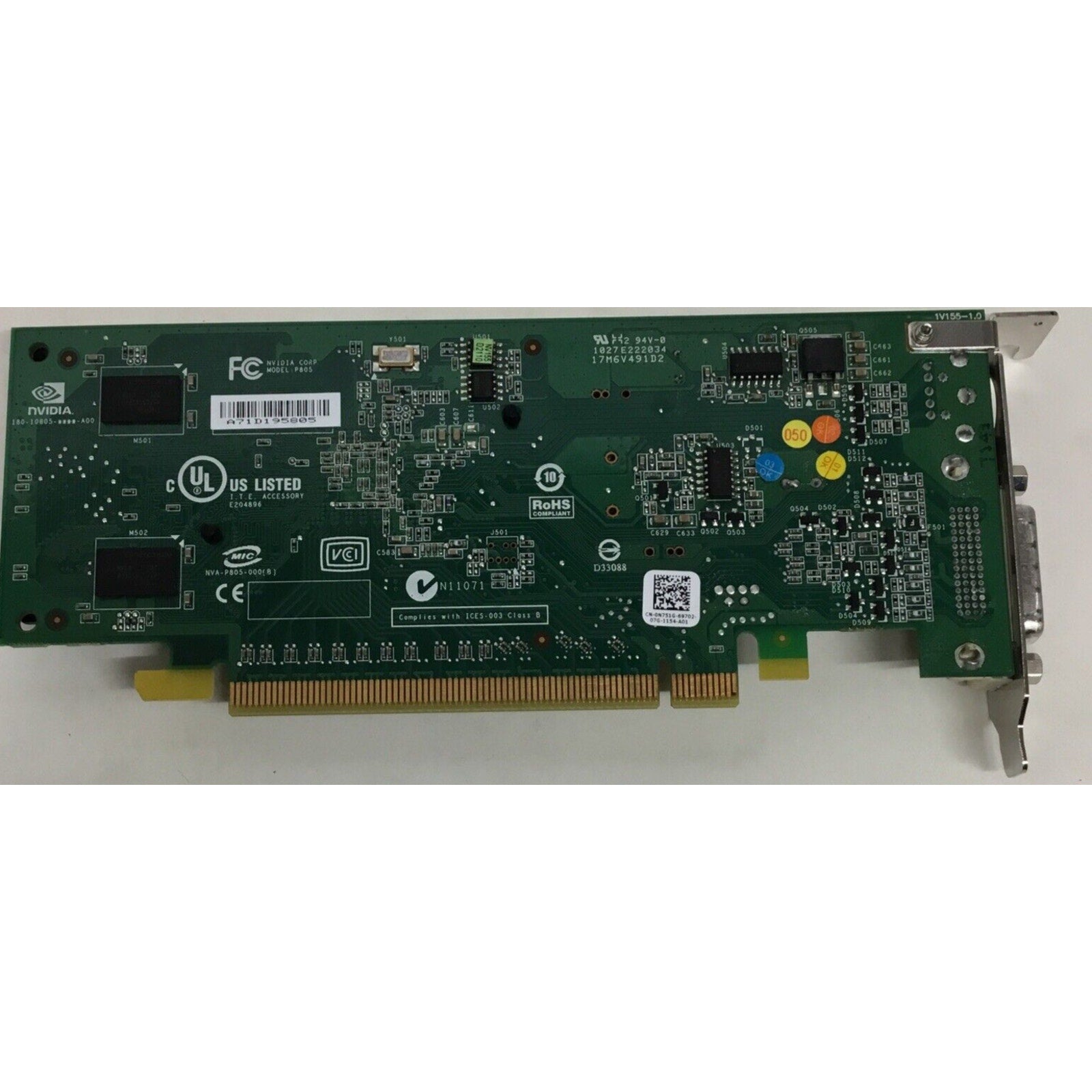 Nvidia N751G PCIe Video Card 9300 CN-0N751G P805 256MB