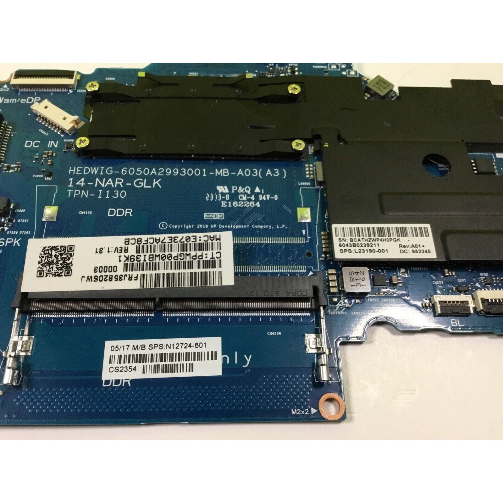 HP N12724-601 6050A2993001 MOTHERBOARD FOR PARTS REPAIR or RECYCLE