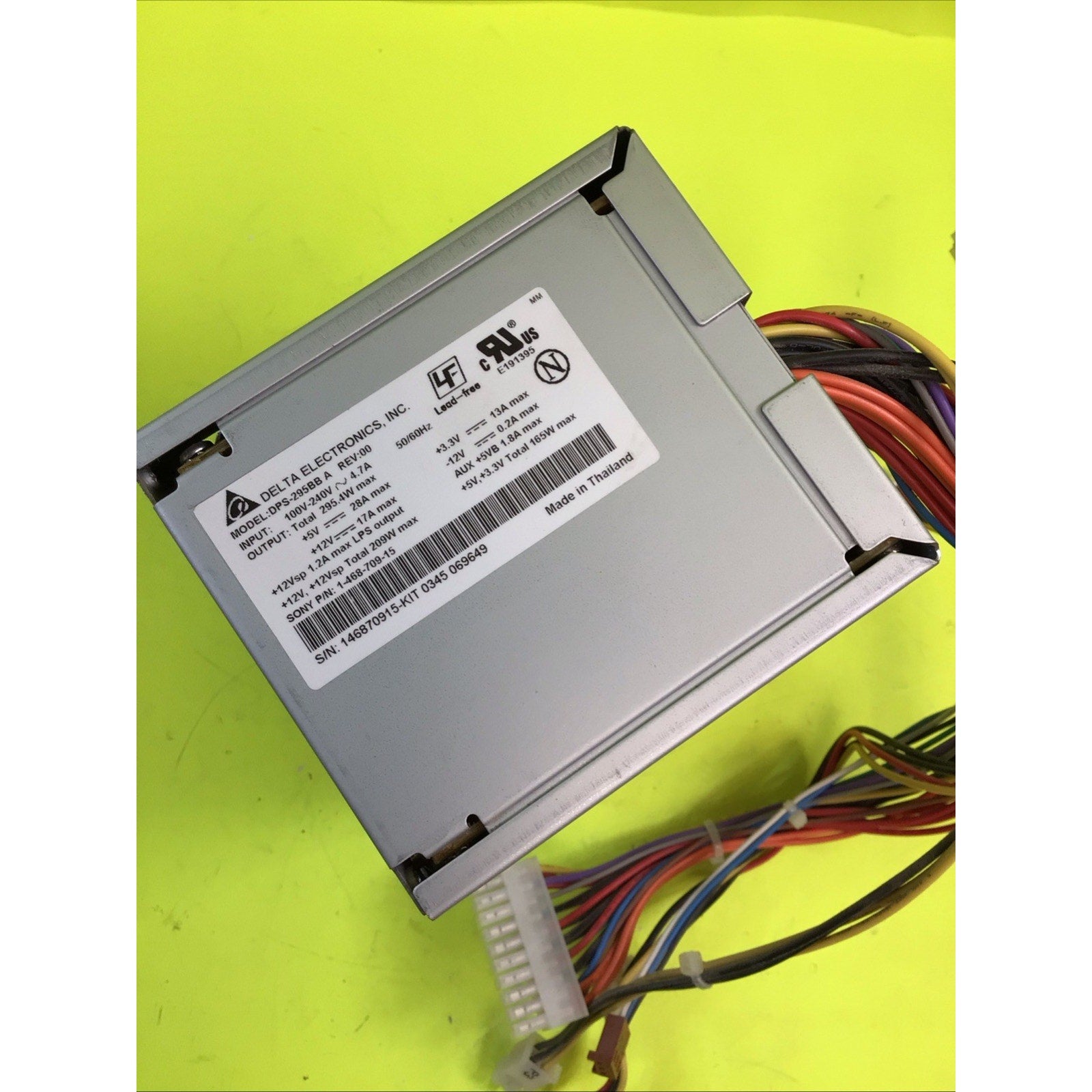 Delta Electronics DPS-295BB A, P/N 1-468-709-16 Power Supply 295 Watt