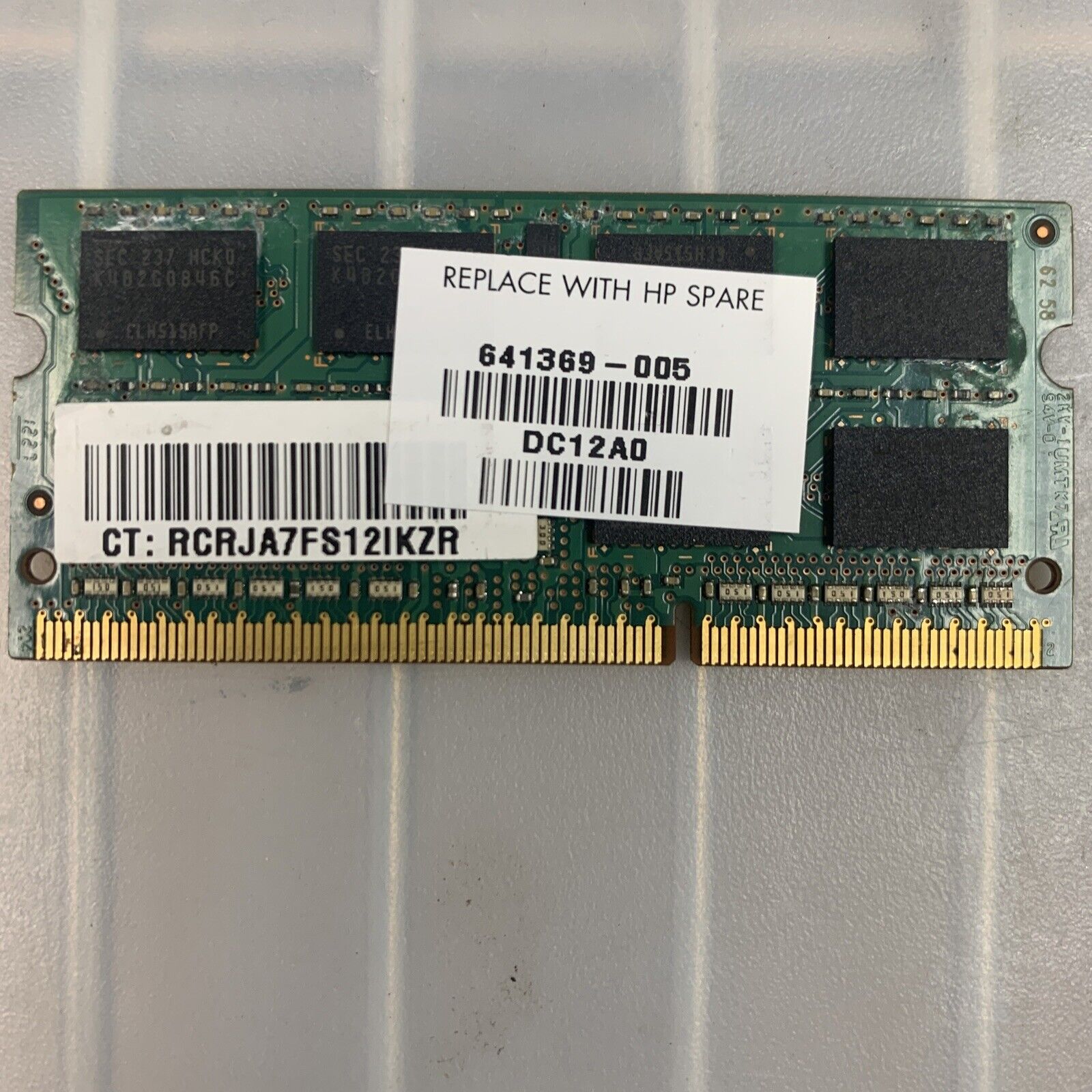 Samsung PC3-12800 (DDR3-1600) 4 GB SO-DIMM 1600 MHz PC3-12800 DDR3 Memory #A5