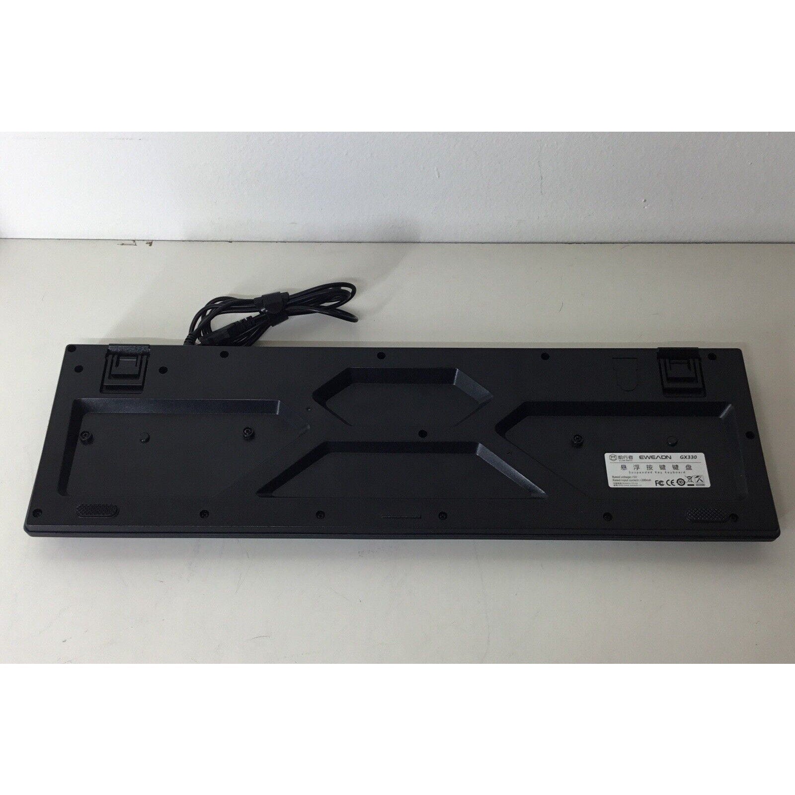 EWEADN GX330 Pro Black Light Up Keyboard Wired