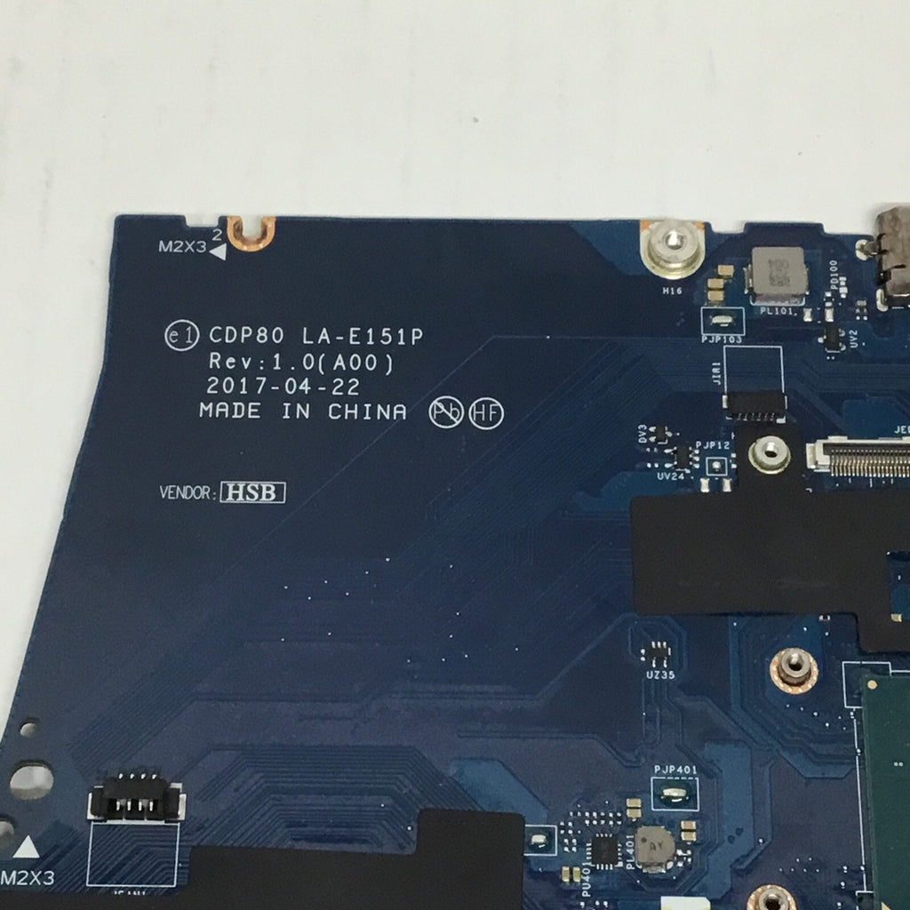 FOR PARTS 00C144 For DELL latitude 5580 Laptop Motherboard LA-E151P i5-6440HQ
