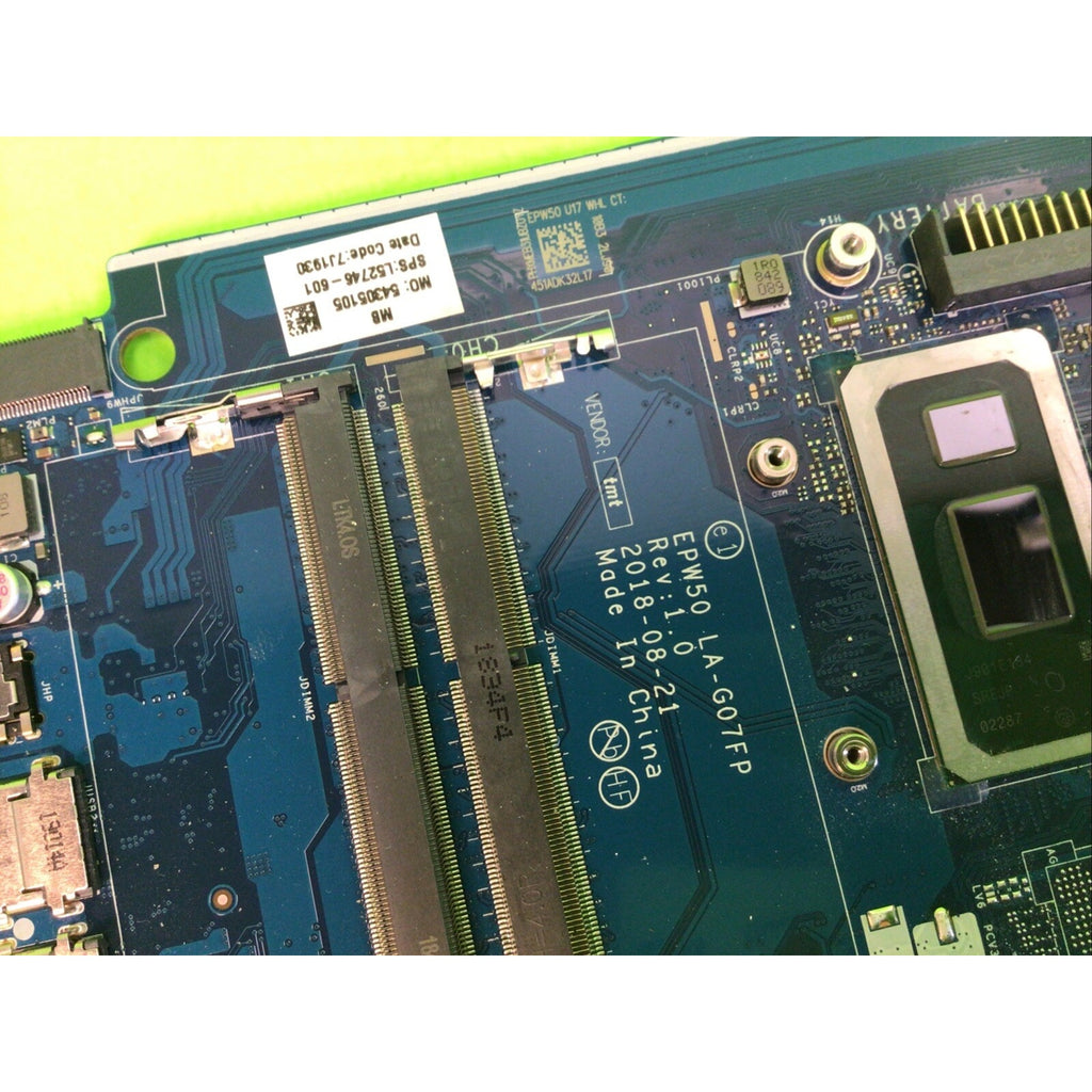 HP Pavilion 15-DA1005DX L52746-601 Core i7-8565U DDR4 Motherboard