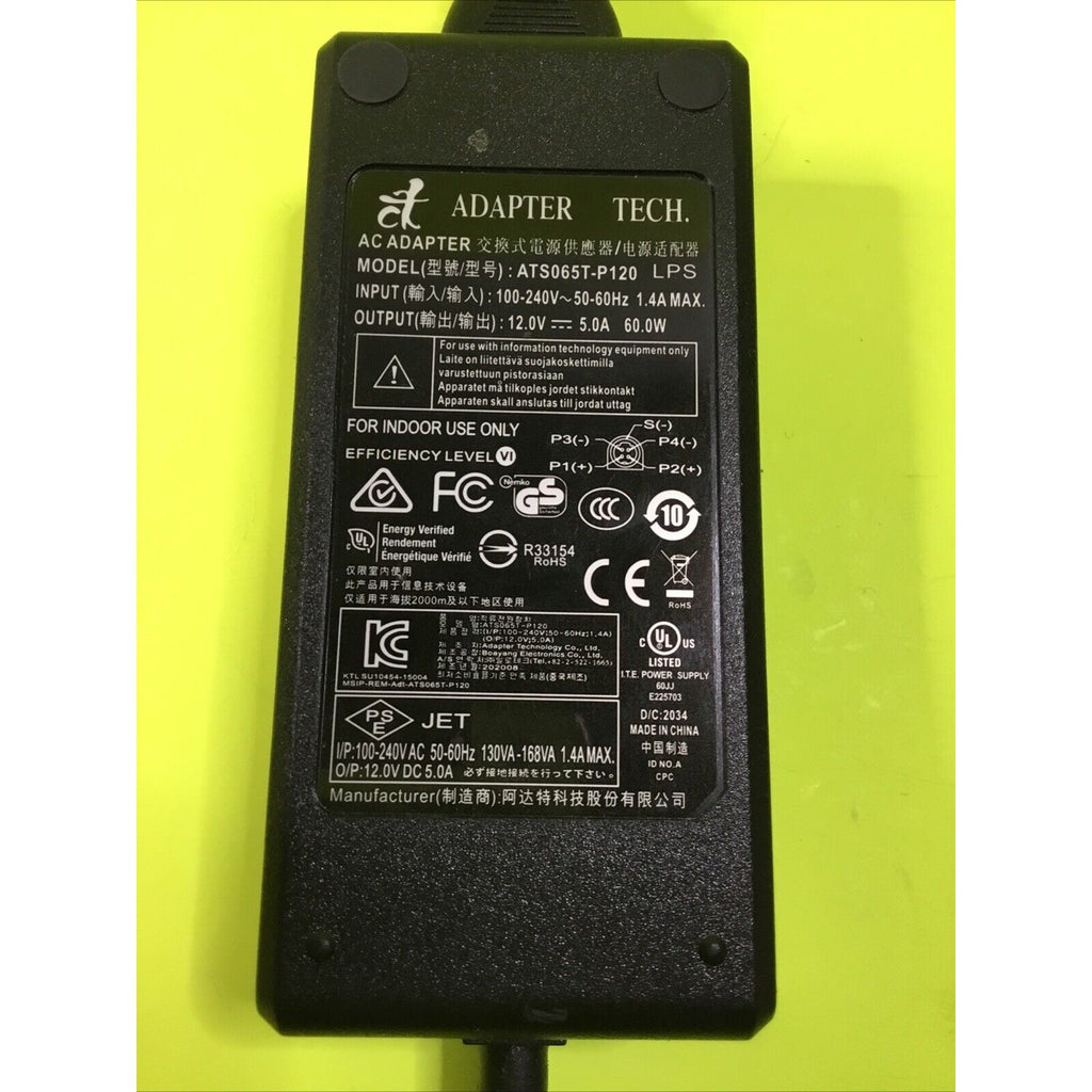 Adapter Tech. ATS065T-P120 LPS 4 Pin Power Supply Adapter