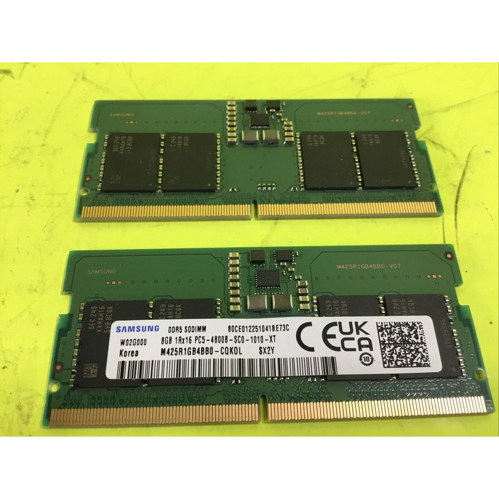 Samsung 16GB (2X8GB) DDR5 4800 MHz SO-DIMM Laptop Memory RAM (M425R1GB4BB0-CQK)