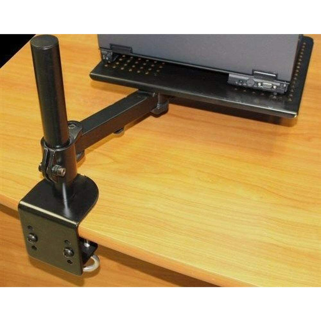 Monmount Laptop Tray Desk Mount - Notebooks to 17" - Adjustable - 22lbs Capacity