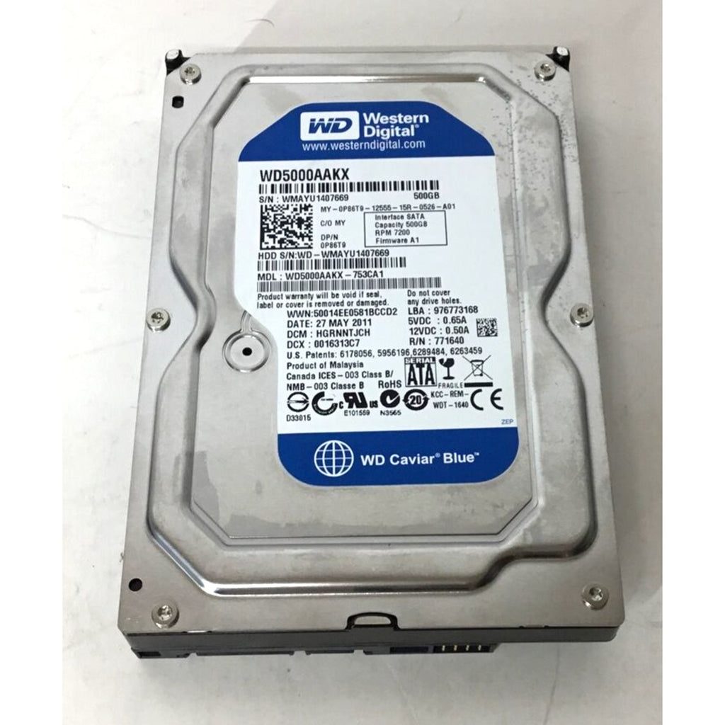 Western Digital WD5000AAKX 753CA1 500GB SATA 7200RPM HDD