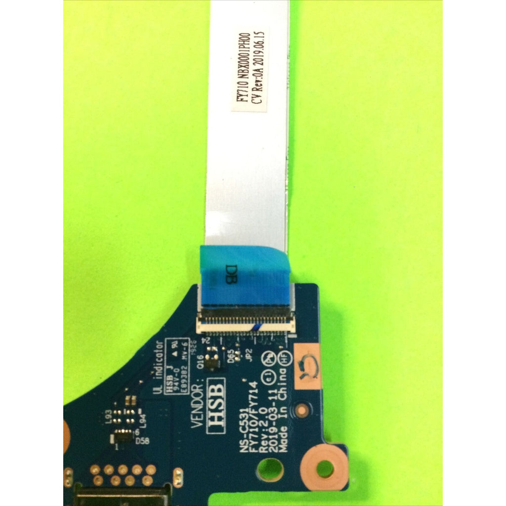 Lenovo Legion Y540-17IRH Genuine USB Board w/ FFC Cable NS-C531