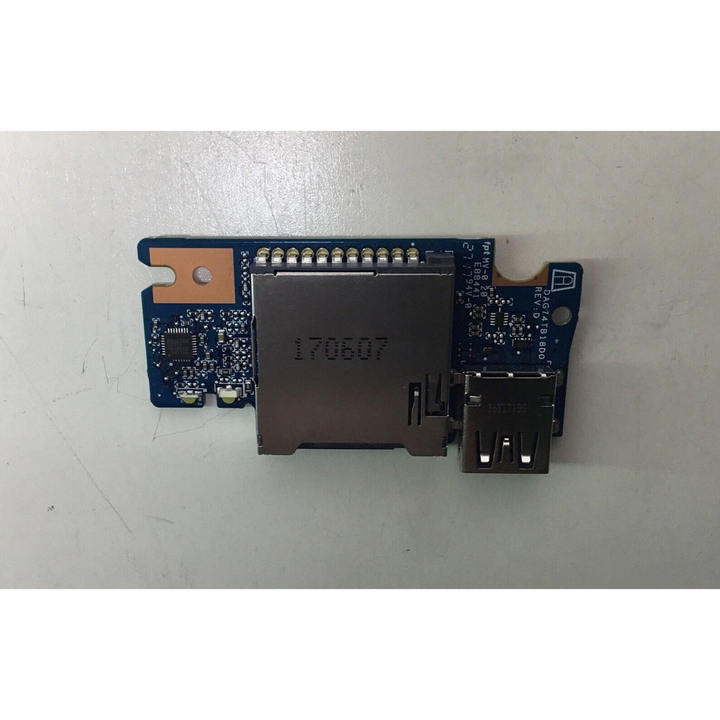 HP Pavilion 17-AR050WM USB Card Reader Board DAG74TB18D0