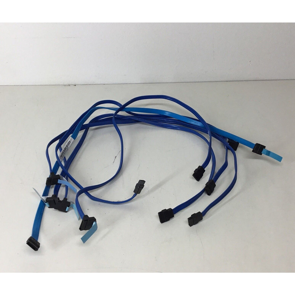 Lot Of 6 - Dell 23" SATA Hard Drive Data Cable Right Angle - Blue M8865 0M8865