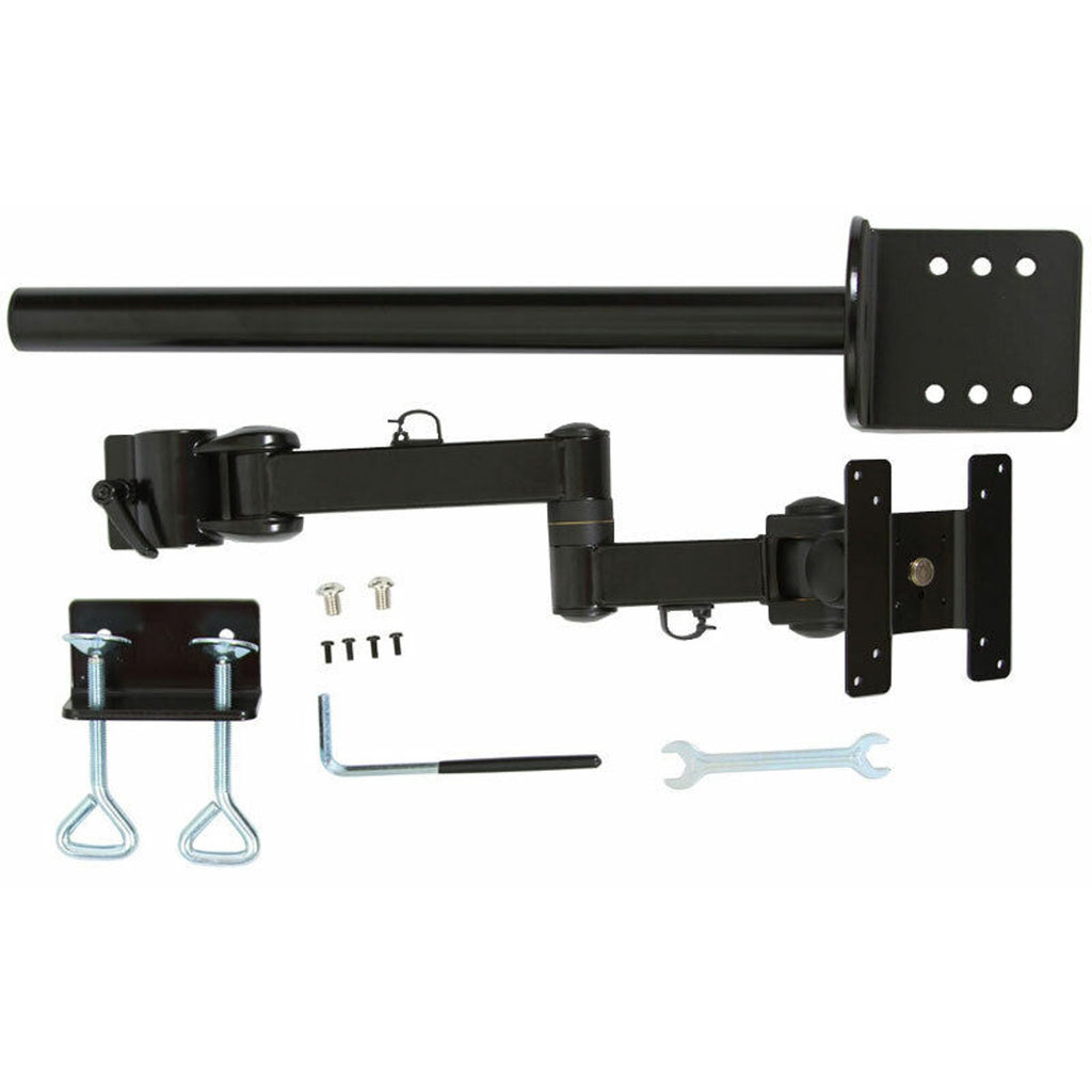 MonMount LCD Extension Arm w/ 3 Points Articulation - Up to 26" Screens - Black
