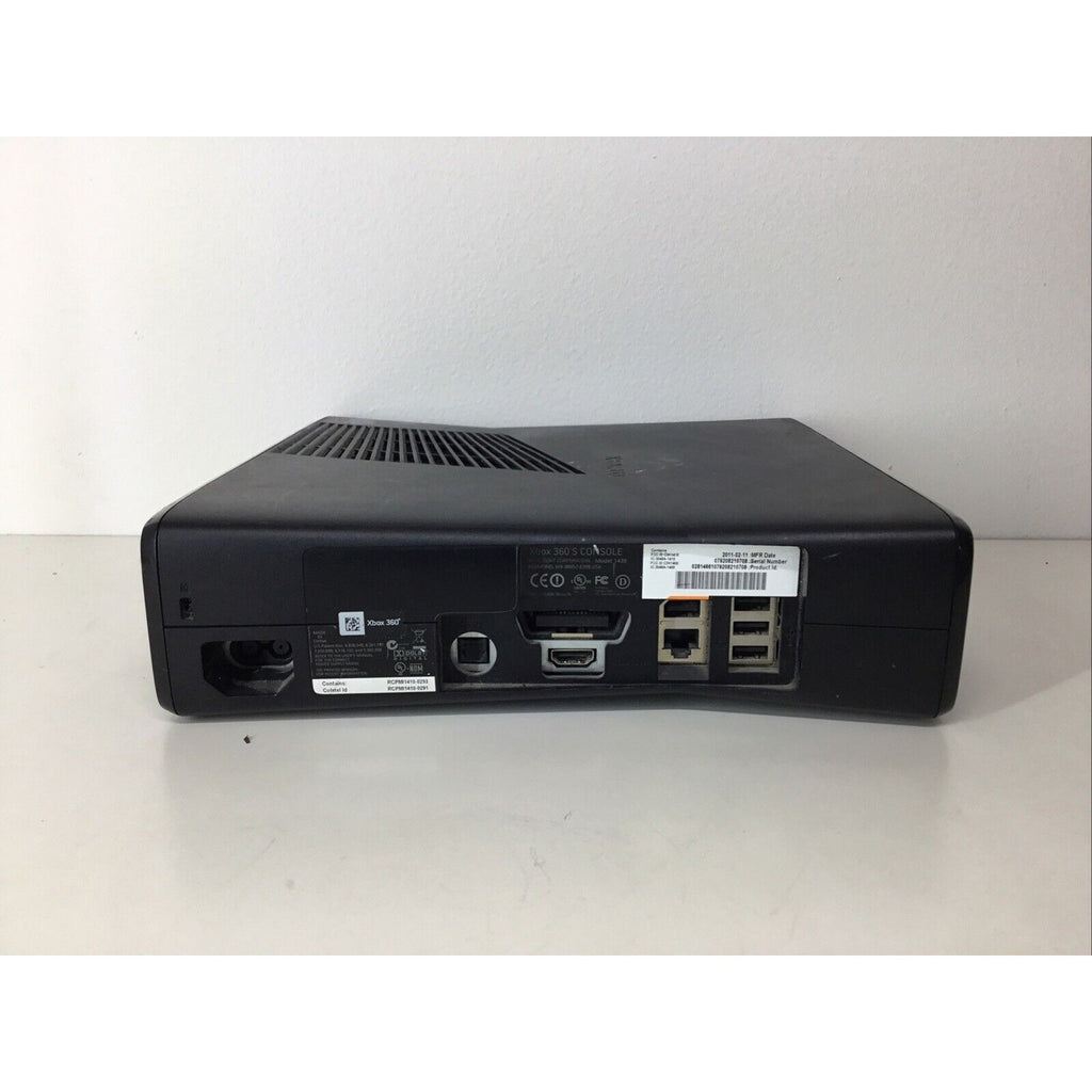 Microsoft Xbox 360 S Black Console Only Model 1439 300 GB + 5 GB