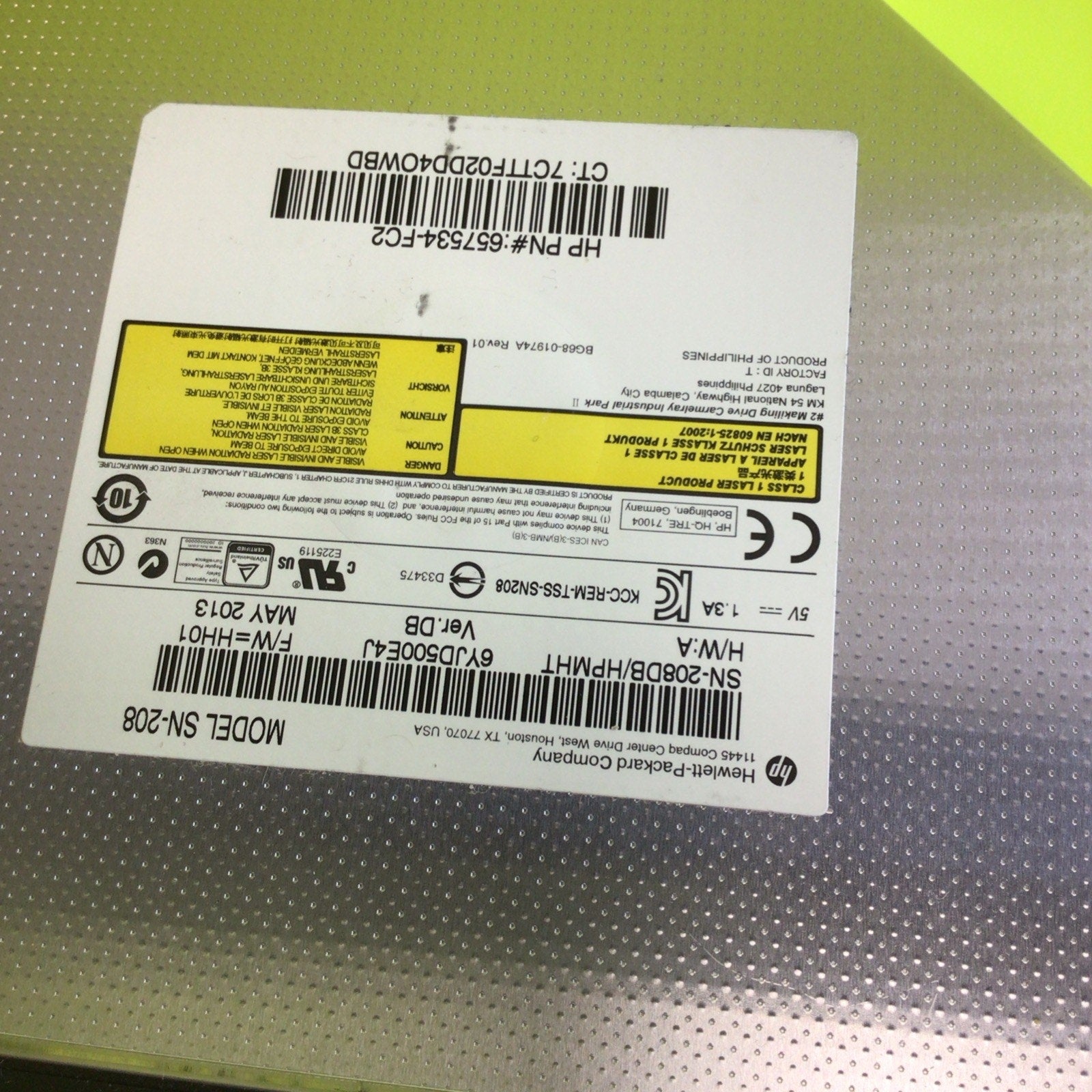 HP DVD RW Drive 657534-FC2