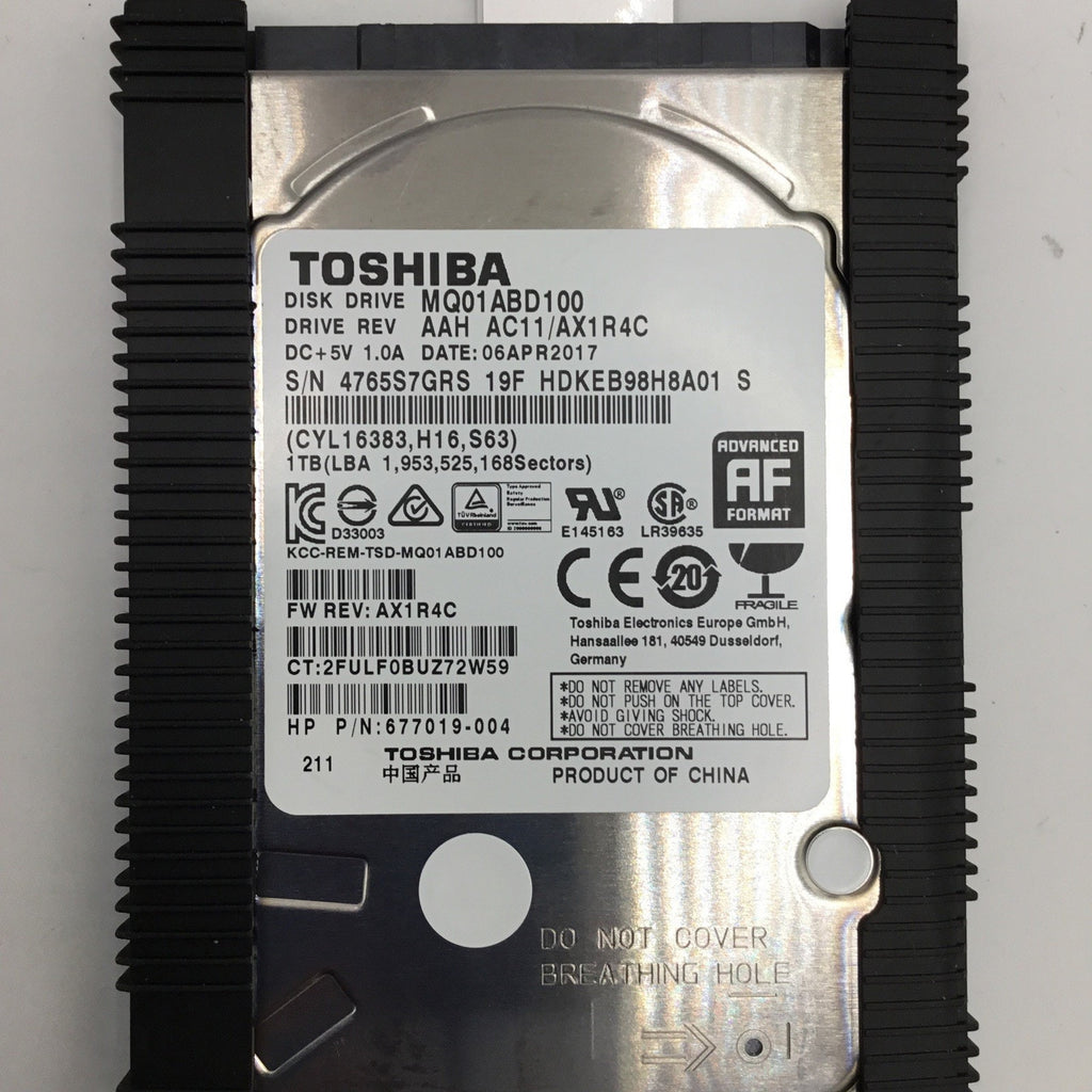 TOSHIBA MQ01ABD100 1TB SATA HDD HARD DISK DRIVE 677019-004 778192-005