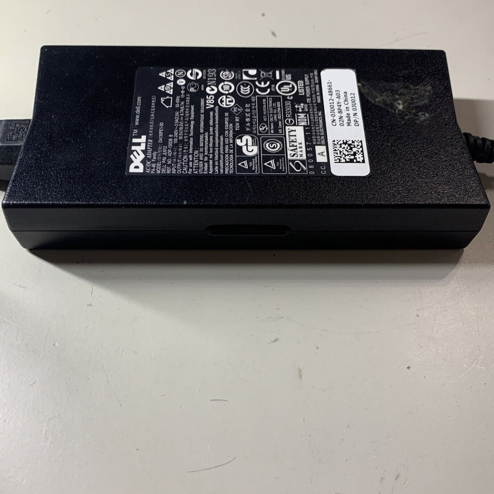 Dell 0JU012 OptiPlex 130W AC Adapter DA130PE1-00 ADP-130DB B (PA-4E Family)