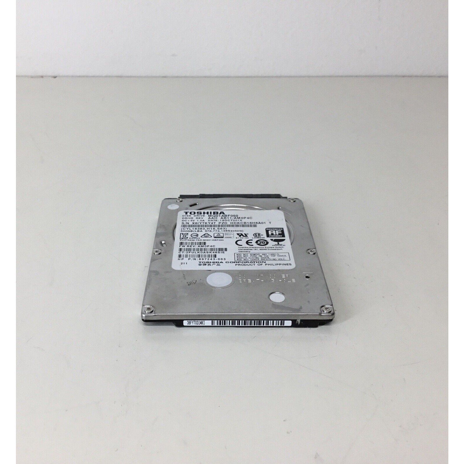 Toshiba MQ01ABF050 HDD Hard Drive 500GB 5400RPM