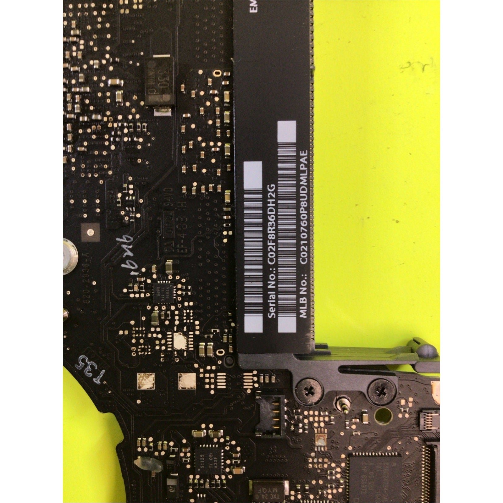 Apple Macbook Pro A1278 Core i5 Logic Board 820-2936-A FOR PARTS or REPAIR