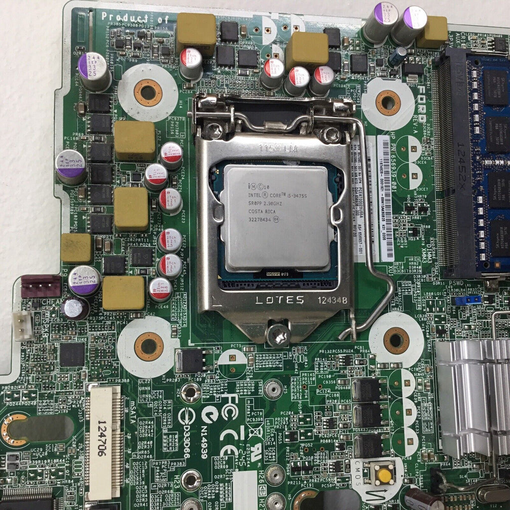 HP Desktop Motherboard 656939-001 for HP Compaq 8300 Elite i5-3475S