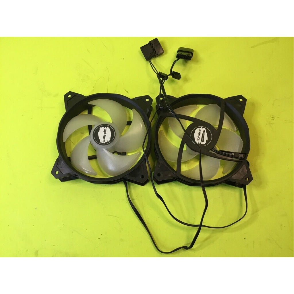 Lot of 2x UpHere 120mm RGB Case Fans