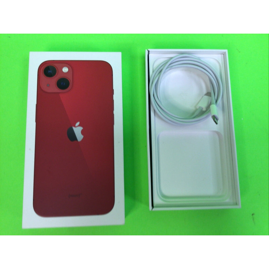 iPhone 13 Red 128GB Empty Retail Box w/Charging Cable