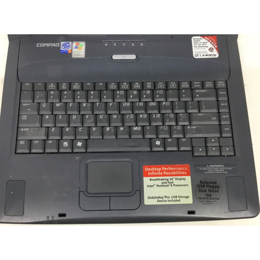 Vintage Compaq Presario 3000 Laptop Pentium 4 No Adapter / No HDD / READ DESC