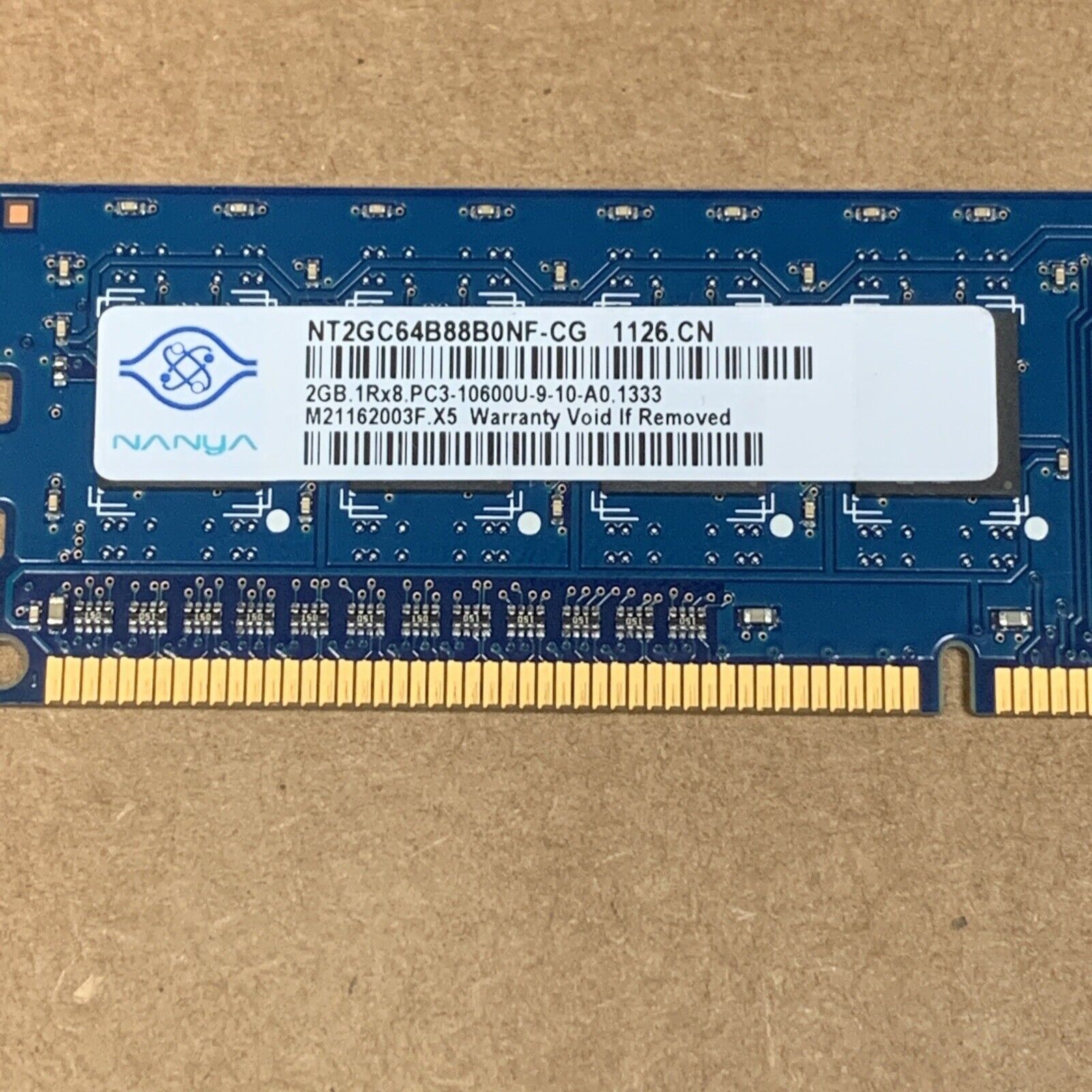 Nanya 2GB PC3-10600U-9-10-A0 Desktop Memory RAM (NT2GC64B88B0NF-CG)