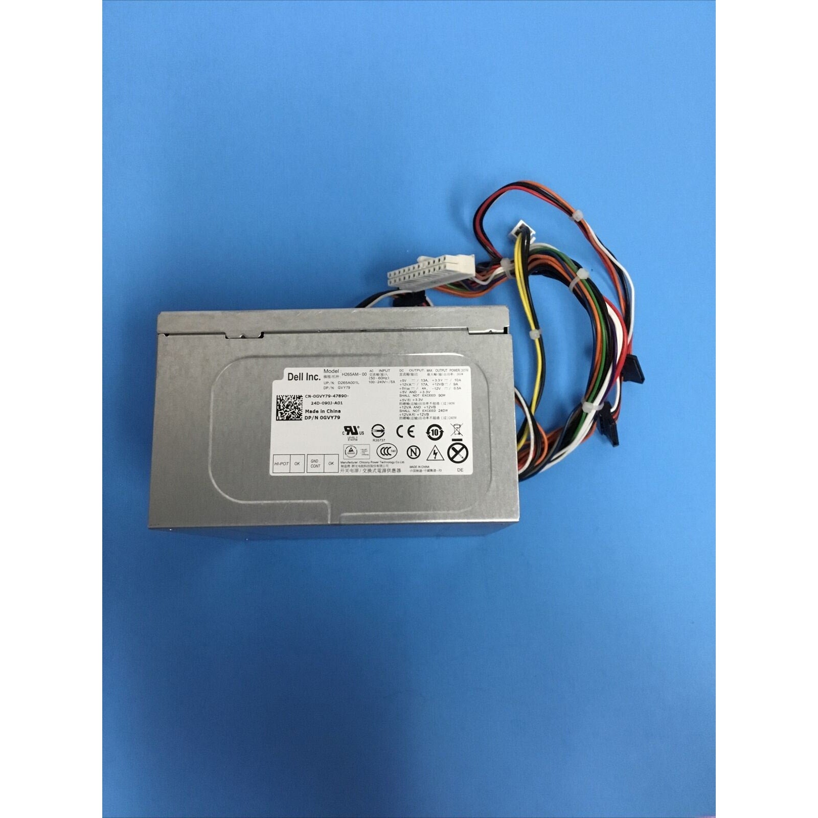 Dell L265AM-00 H265AM-00 AC265AM-00 265W Power Supply DP/N: 0053N4 0GVY79