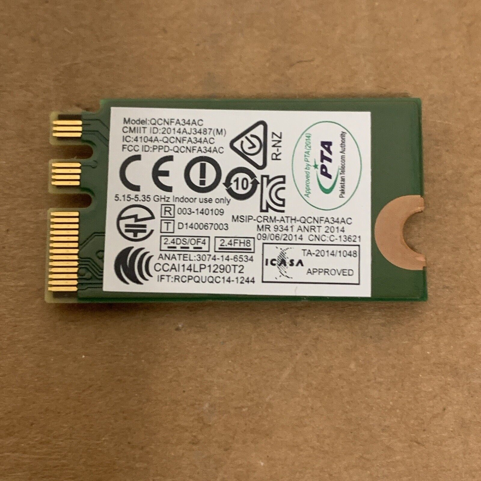 Lenovo 00JT470 00JT471 Qualcomm QCA6174 QCNFA34AC B70-80 YOGA3 14 M.2 Wlan Card