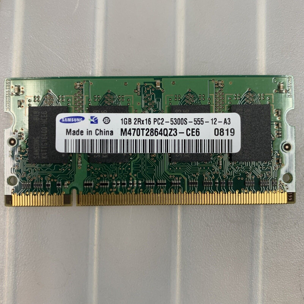 Samsung 1 GB SO-DIMM 667 MHz DDR2 SDRAM Memory M470T2864QZ3-CE6 #A8