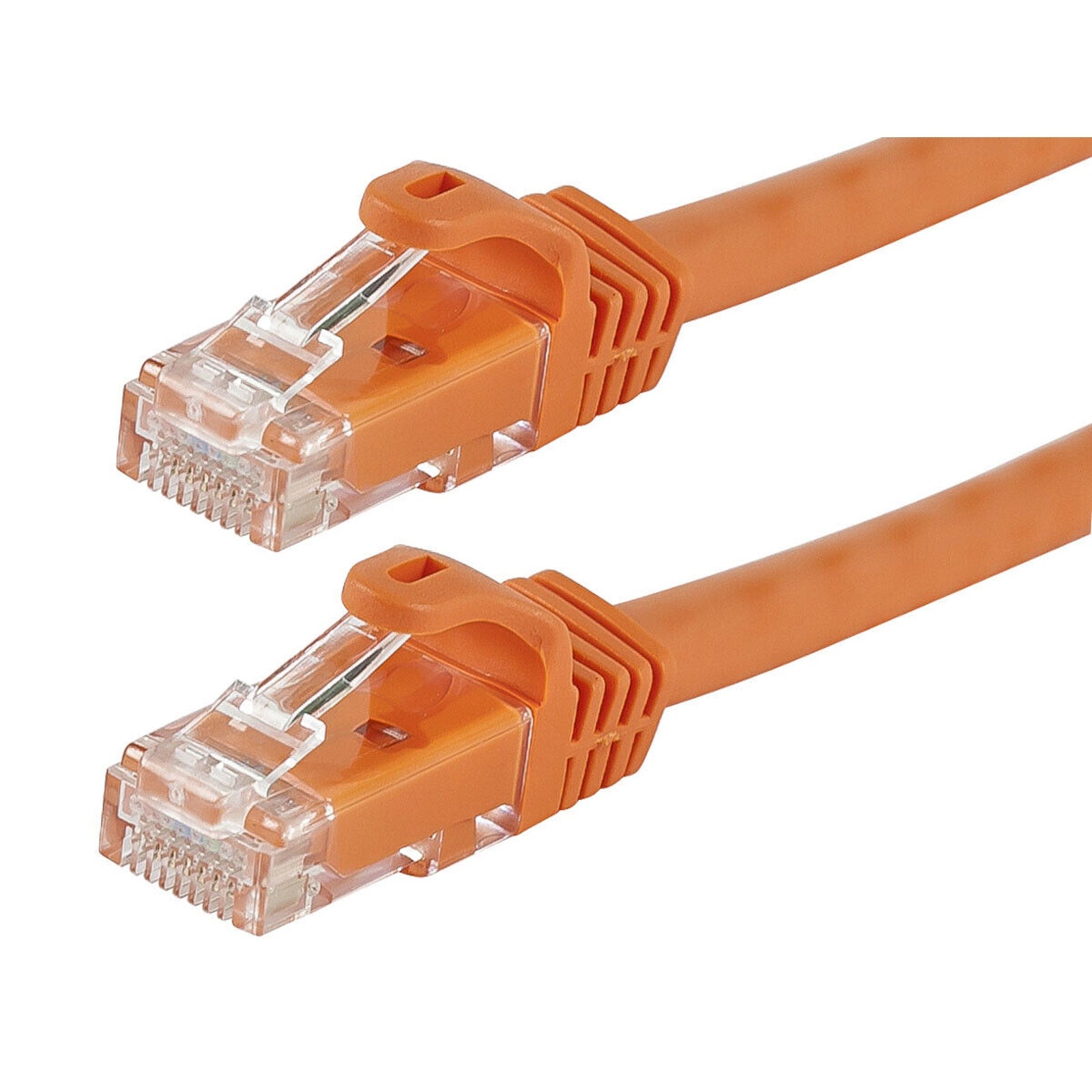 50ft Cat5e 24AWG UTP Ethernet Network Patch Cable - Orange - 50 Feet