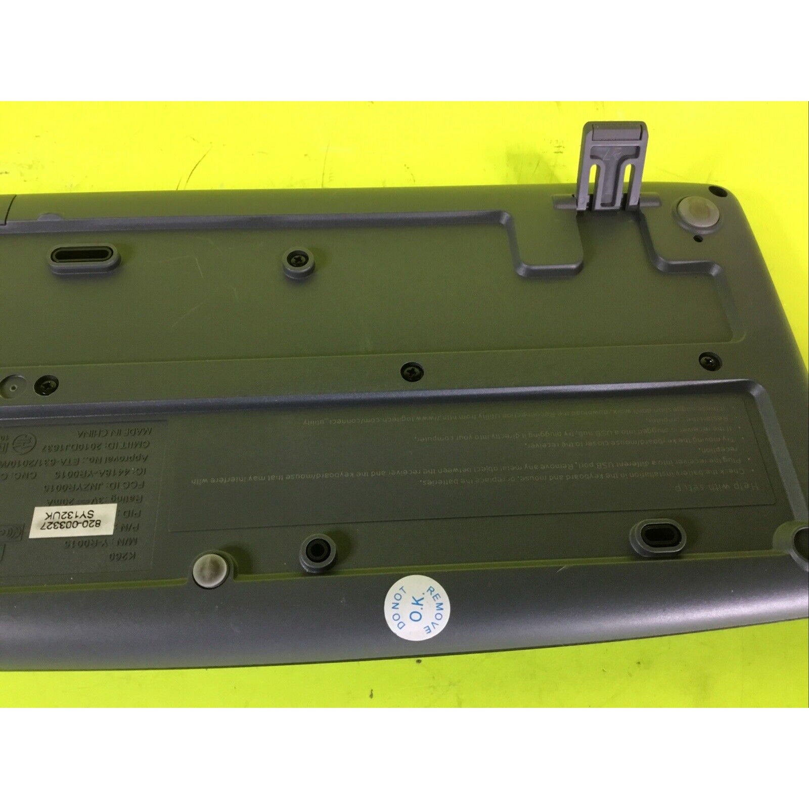 Logitech K260 Wireless Keyboard English QWERTY Layout NO USB Dongle