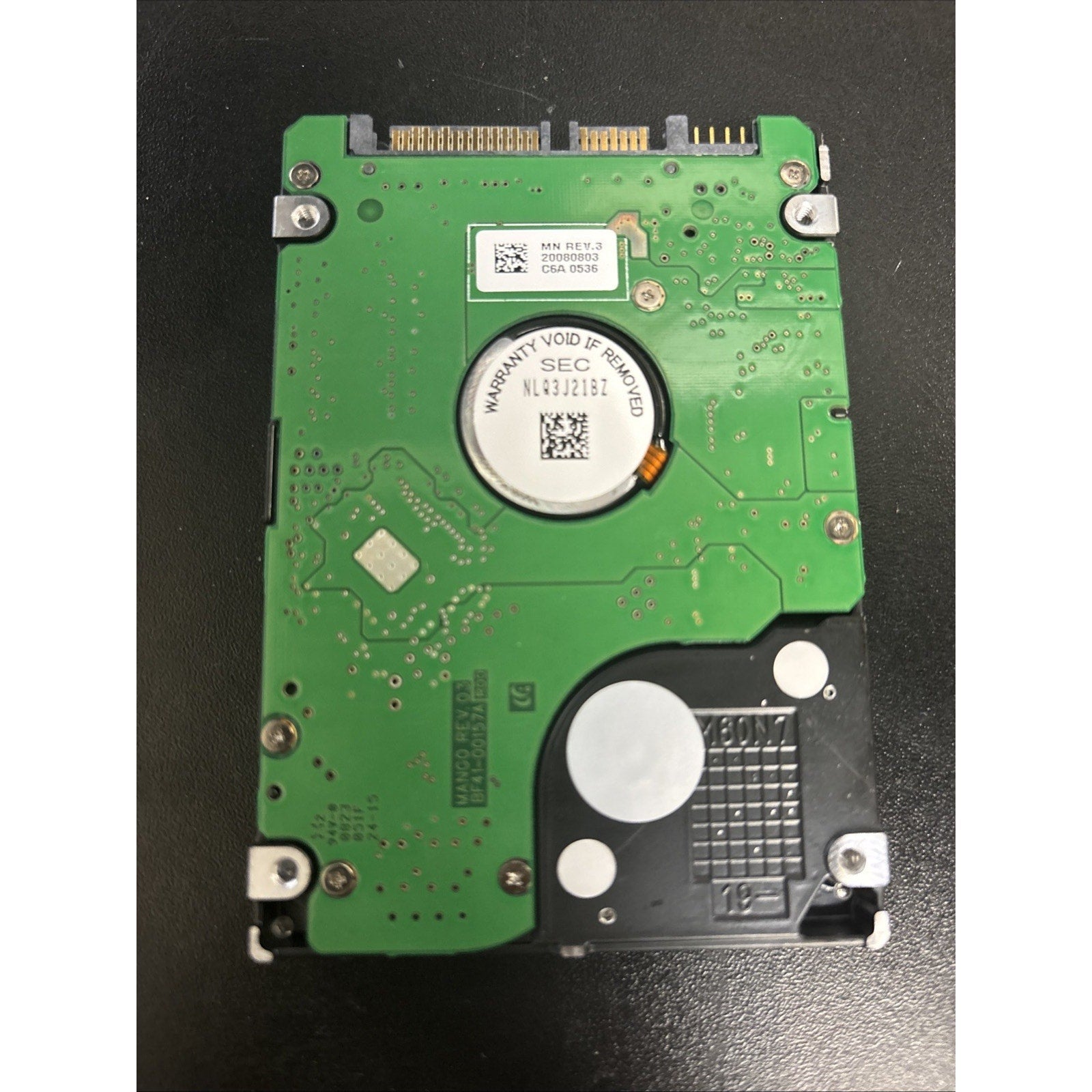 Samsung HM250JI PN: HM250JI/M FW: HS100-10 AUG 2008, 250Gb 2.5" SATA HDD SFNS