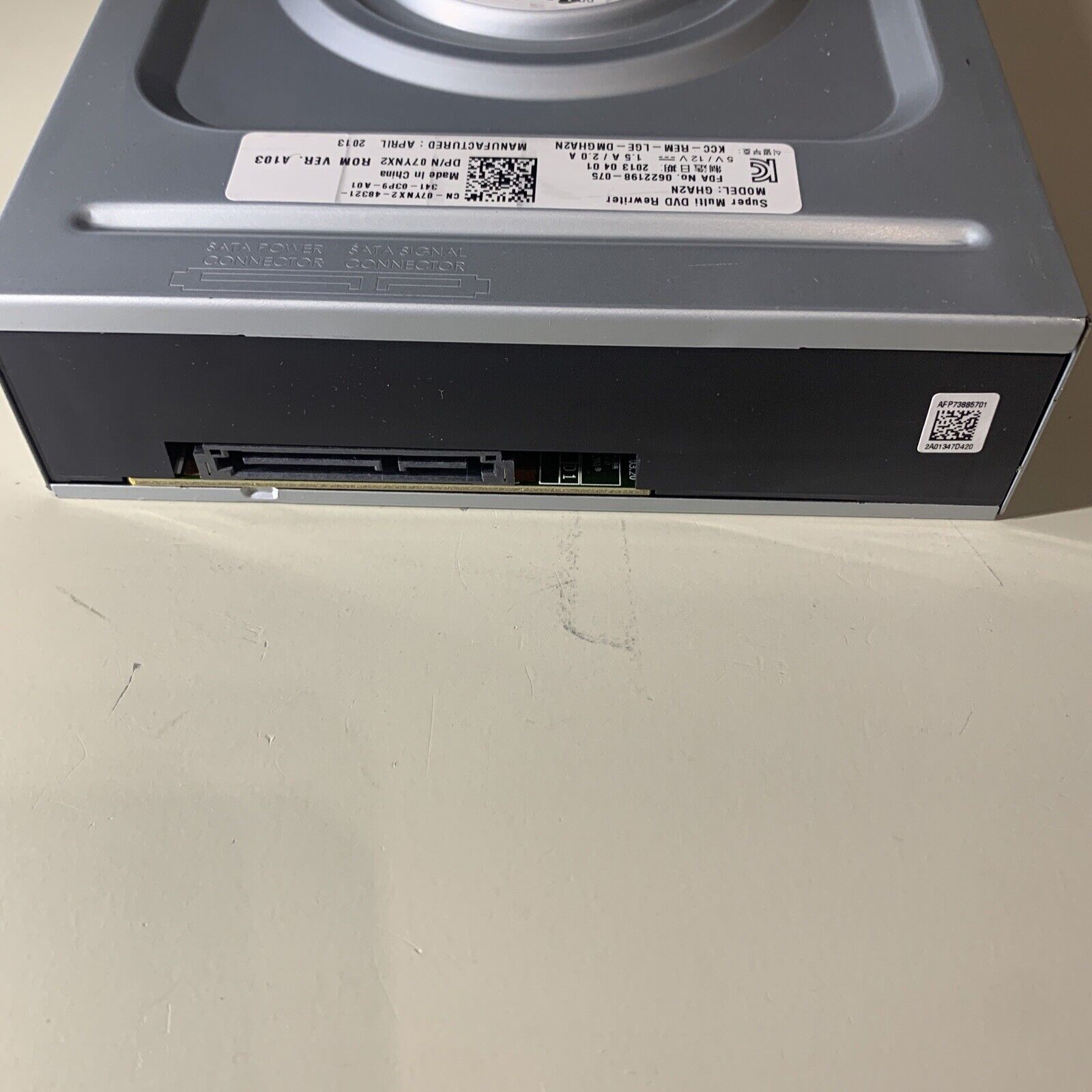 Dell Hitachi Super Multi DVD RW GHA2N SATA Writer Burner Drive 07YNX2