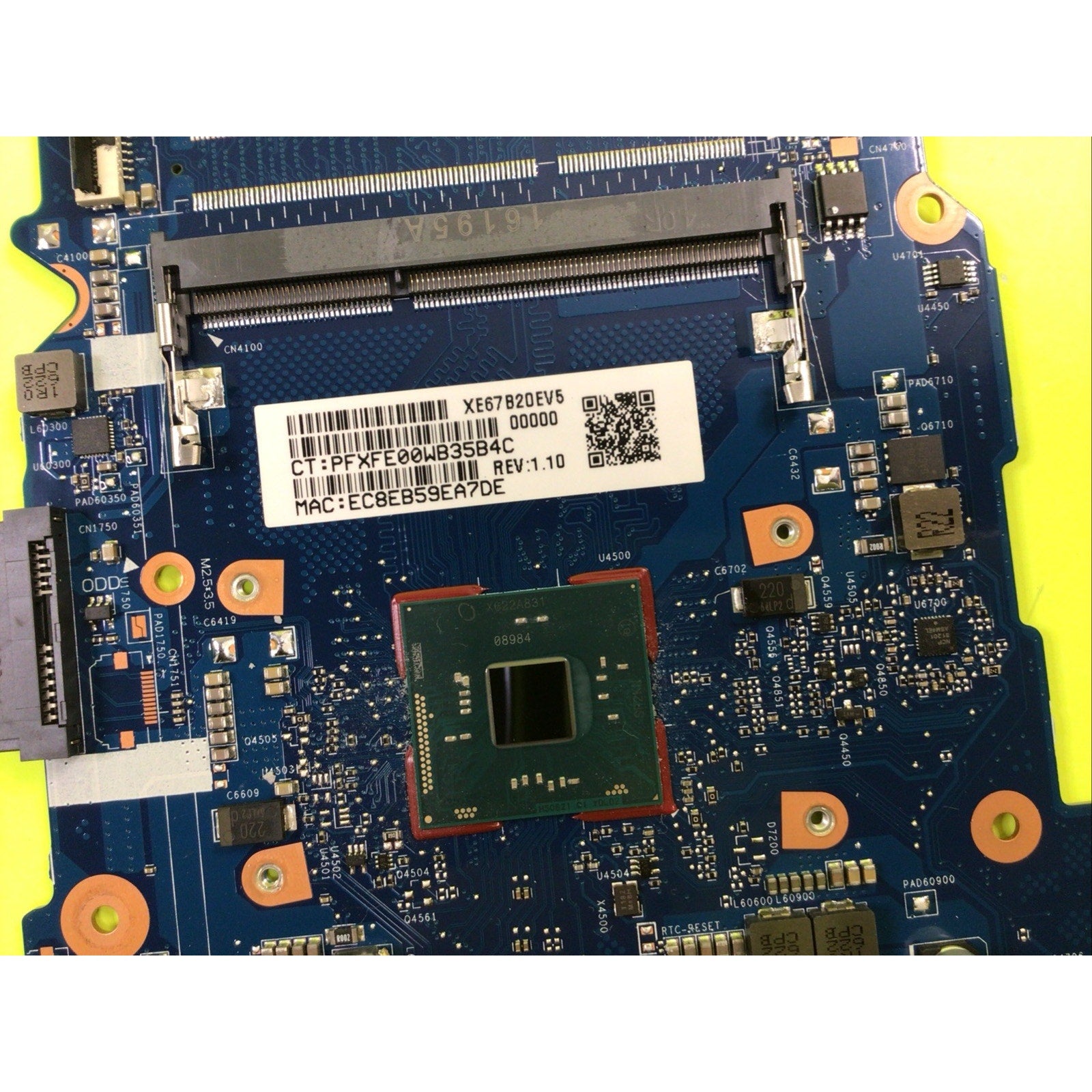 For HP Pavilion 14-AM Intel N3060 CPU Motherboard 858040-001