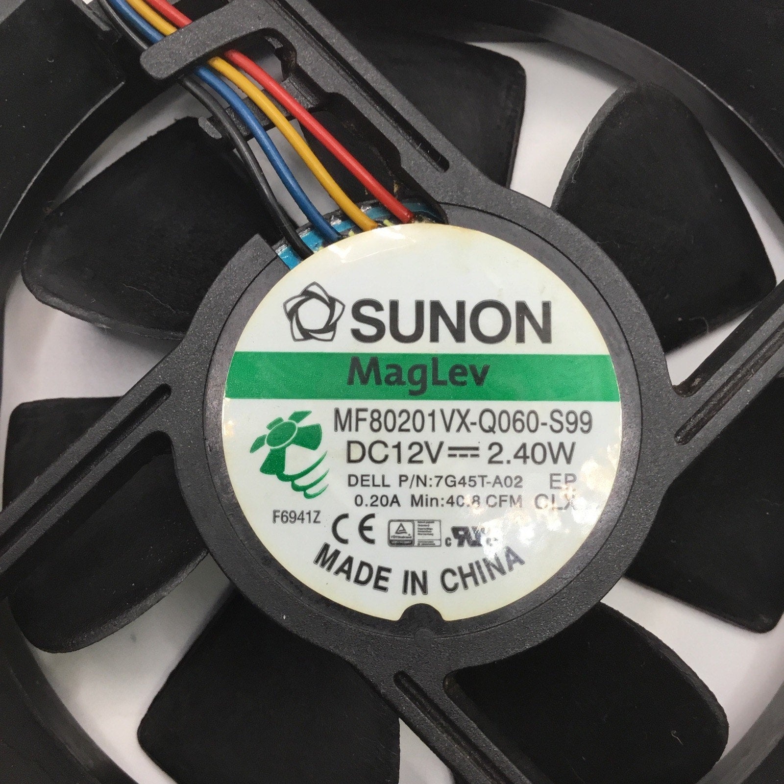 SUNON 80mm 12v 0.20A PWM 4-Pin Cooling Fan - MF80201VX-Q060-S99
