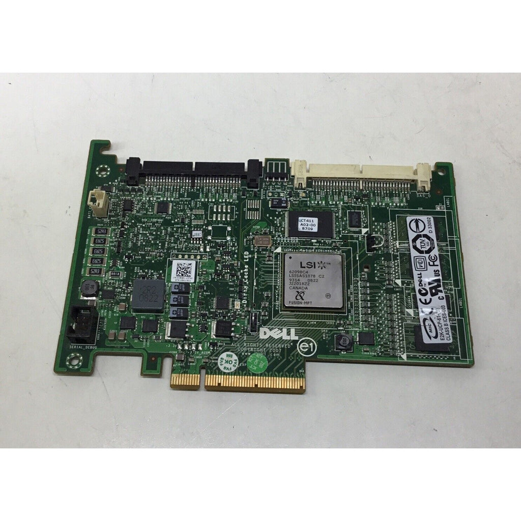 Dell 0DX481 DX481 PERC 6I PCI-E SAS RAID Controller Card