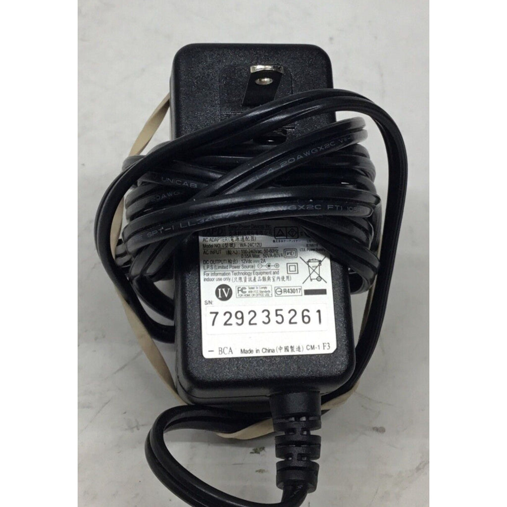 Original APD WA-24C12U AC Adapter 12V 2A Power Charger 24W OEM