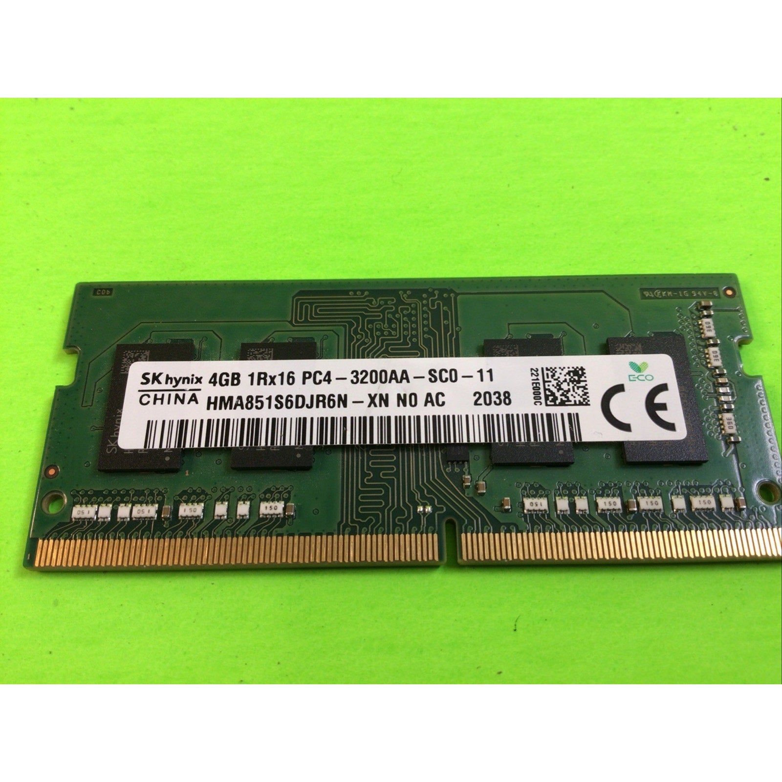 HP 8GB 1RX8 PC4-3200AA-SA2-11 SK hynix MEMORY RAM L46598-005