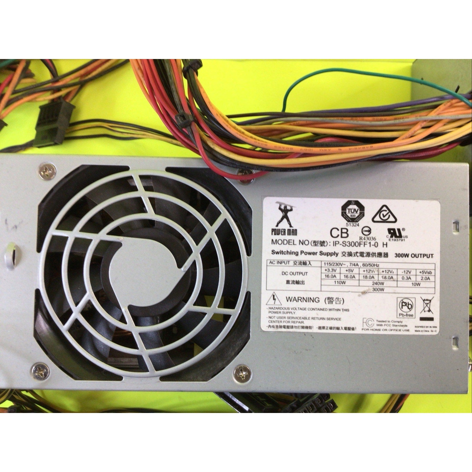 Lot of 5x Power Man IP-S300FF1-0 H 300Watt Power Supply Unit FOR PARTS