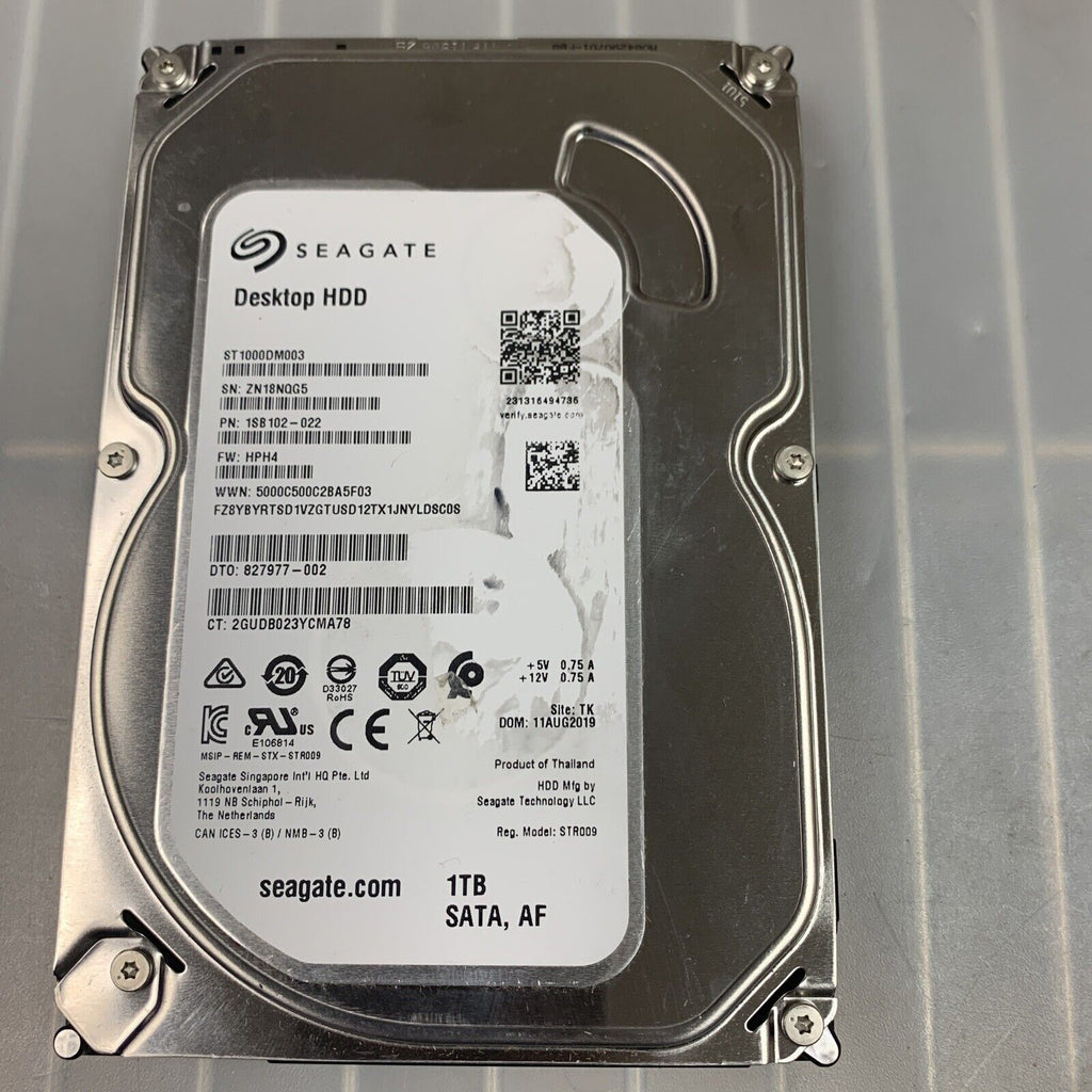 Seagate 1TB St1000DM003 3.5” Desktop Hard Drive