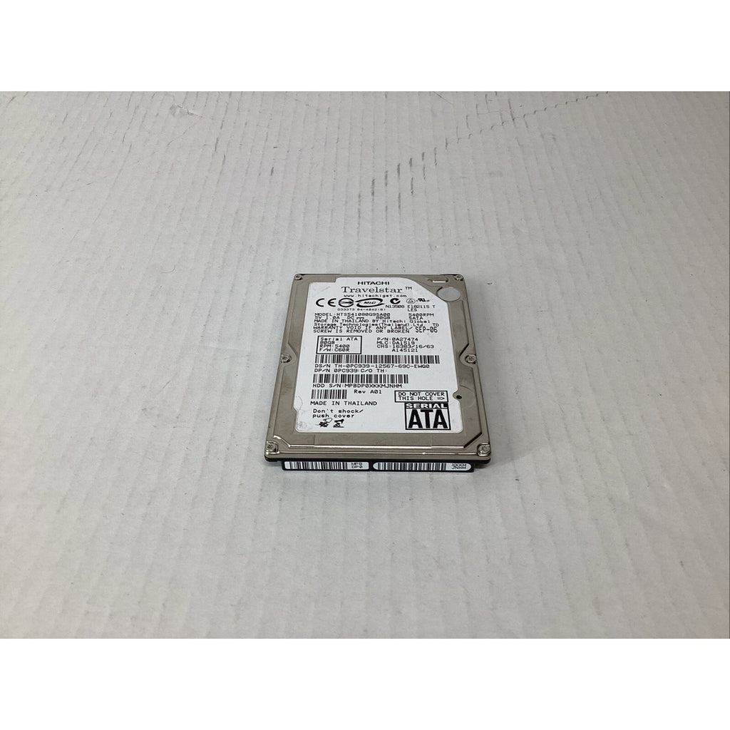 Hitachi HTS541080G9SA00 0A27474 80GB 2.5" SATA Hard Drive 0PC939